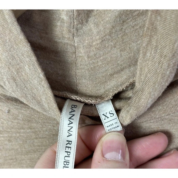 Banana Republic Signature Modal Long Sleeve Turtleneck Size XS Tan Brown Women’s - Picture 3 of 5